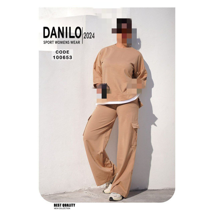 ست تیشرت شلوار کارگو سوپر دورس پنبه عالی فری ۳۸ تا ۴۶ تن شیک