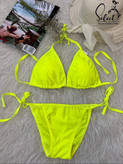 ست بیکینی دو تکه گره ای بند متحرک پارچه مایویی ضد کلر فری ۳۶ تا ۴۲ تن شیک
