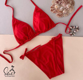 ست بیکینی دو تکه گره ای بند متحرک پارچه مایویی ضد کلر فری ۳۶ تا ۴۲ تن شیک