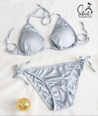 ست بیکینی دو تکه گره ای بند متحرک پارچه مایویی ضد کلر فری ۳۶ تا ۴۲ تن شیک