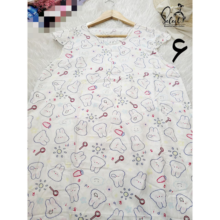 سارافون ساحلی نخی پیله دار سرشانه چیندار نخی تایلندی تن شیک