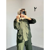 ست مانتو شلوار کارگو کتان تی سی کجراه فری ۳۸ تا ۴۴ تن شیک