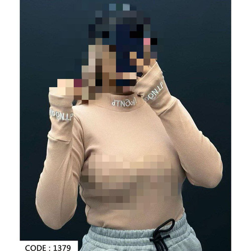 بادی روسی آستین شصتی یقه اسکی گلدوزی فانریپ کبریتی فری ۳۸ تا ۴۴ تن شیک