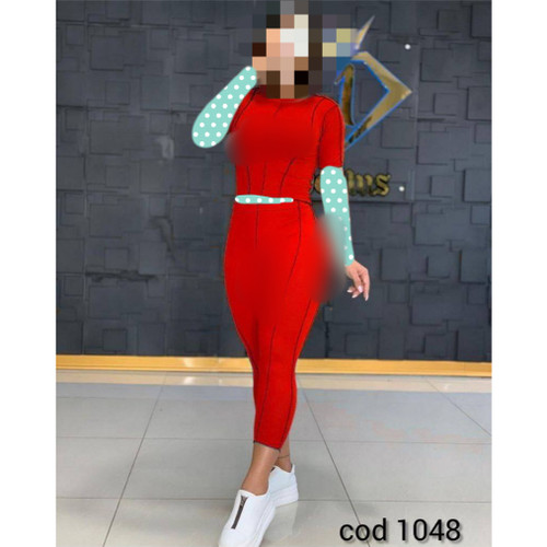 نیمتنه کراپ شلوار رگه دوزی فانریپ پنبه کبریتی فری سایز 38 تا 42 تن شیک