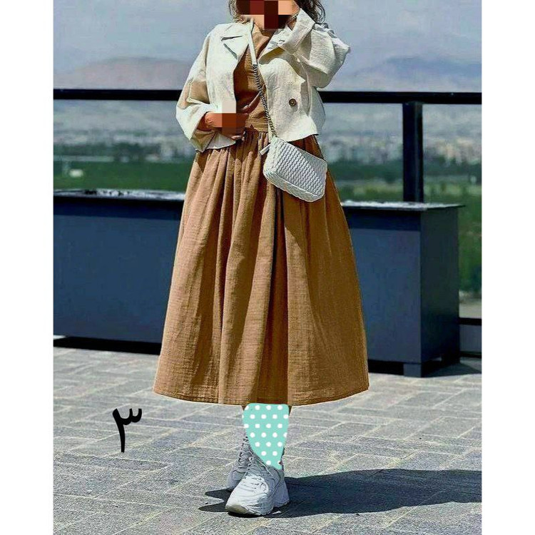 ست سه تیکه کت دامن تاپ فری سایز ۳۶ تا ۴۴ تن شیک