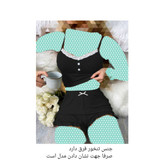 ست تاپ کراپ نیمتنه شورتک فشن فانریپ پنبه کبریتی فری سایز 38 تا 42 تن شیک