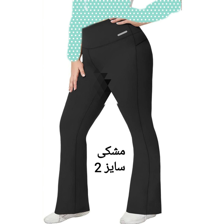 شلوار بوتکات دمپا گشاد ورزشی اسپرت غواصی عالی ۲ سایزبندی، سایز 1 و 2 بیگ سایز بزرگ تن شیک