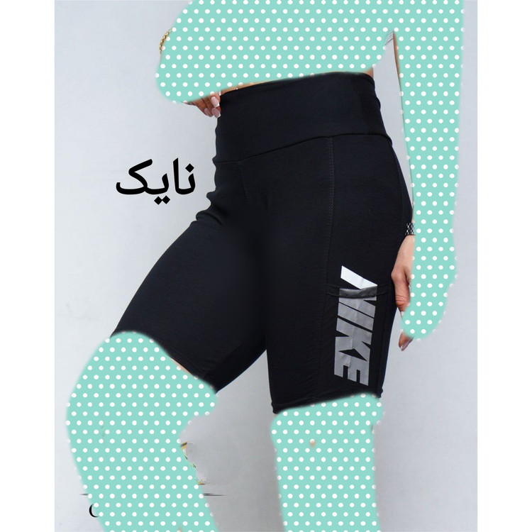 شلوارک کمر پهن ورزشی جیب موبایلی پنبه تیپ لاکرا عالی فری سایز 38 تا 42 تن شیک