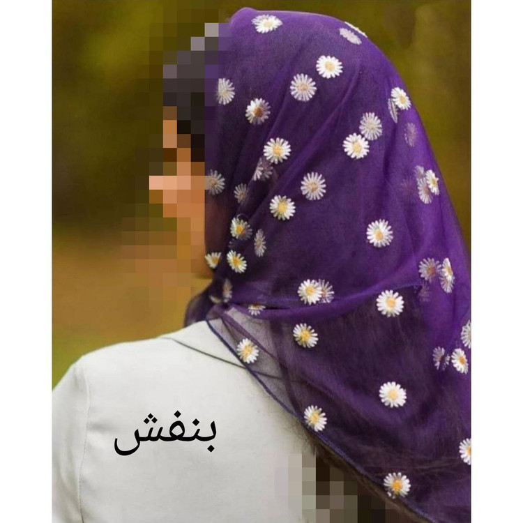 مینی اسکارف بابونه رنگی 70×70 تن شیک