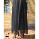 دامن مجلسی بلند تور و لمه قد از کمر ۹۵ فری سایز ۳۶ تا ۴۸ تن شیک