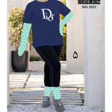 ست تیشرت شلوارک دیور زنانه و دخترانه پنبه تیپ لاکرا عالی بیگ سایز بزرگ فری ۴۴ تا ۵۰ تن شیک