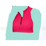 نیمتنه تاپ کراپ فانریپ پنبه جلو زیپی فری سایز ۴۰ تا ۴۶ قد ۳۵