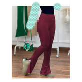 شلوار لگ کمرگنی بغل چاکدار کبریتی پارچه ترک در ۳ سایزبندی تن شیک