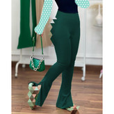 شلوار لگ کمرگنی بغل چاکدار کبریتی پارچه ترک در ۳ سایزبندی تن شیک