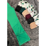 شلوار لگ کمرگنی بغل چاکدار کبریتی پارچه ترک در ۳ سایزبندی تن شیک