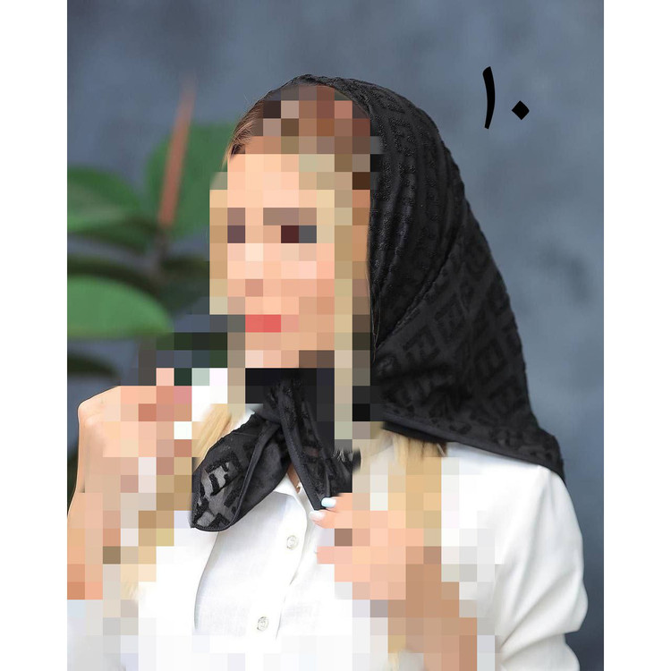 مینی اسکارف طرحدار قواره ۷۰×۷۰ تن شیک