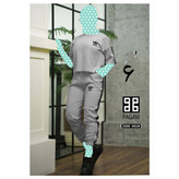 ست تیشرت شلوار آدیداس گلدوزی شده فری سایز ۳۸ تا ۴۴ تن شیک