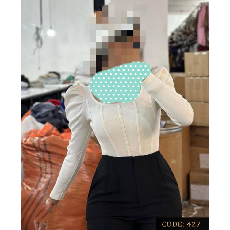 بادی مجلسی فانریپ پنبه کبریتی نواردوزی فری سایز 36 تا 44 تن شیک