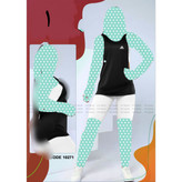 ست سه تیکه نیمتنه کراپ کاور شلوارک غواصی عالی فری سایز 36 تا 44 تن شیک