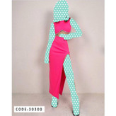 ست کراپ نیمتنه دامن ریسه الماسی فانریپ بهاره فری سایز ۳۶ تا ۴۲ تن شیک