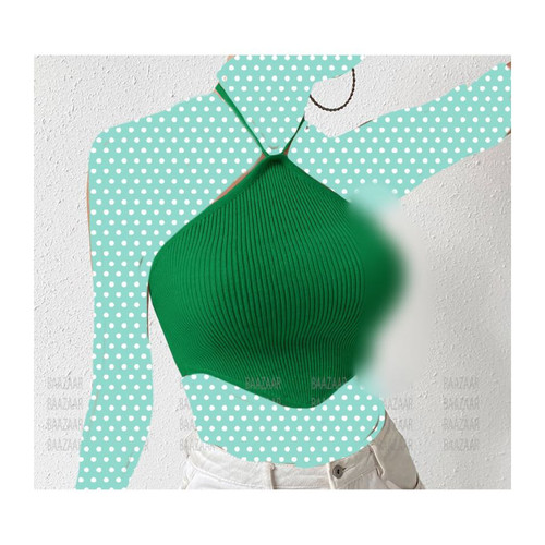 کراپ نیمتنه لوزی بندی پشت گردنی فانریپ کبریتی فری سایز 36 تا 42 تن شیک