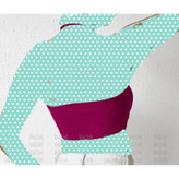 کراپ نیمتنه لوزی بندی پشت گردنی فانریپ کبریتی فری سایز 36 تا 42 تن شیک