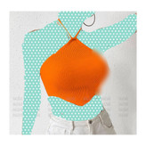 کراپ نیمتنه لوزی بندی پشت گردنی فانریپ کبریتی فری سایز 36 تا 42 تن شیک