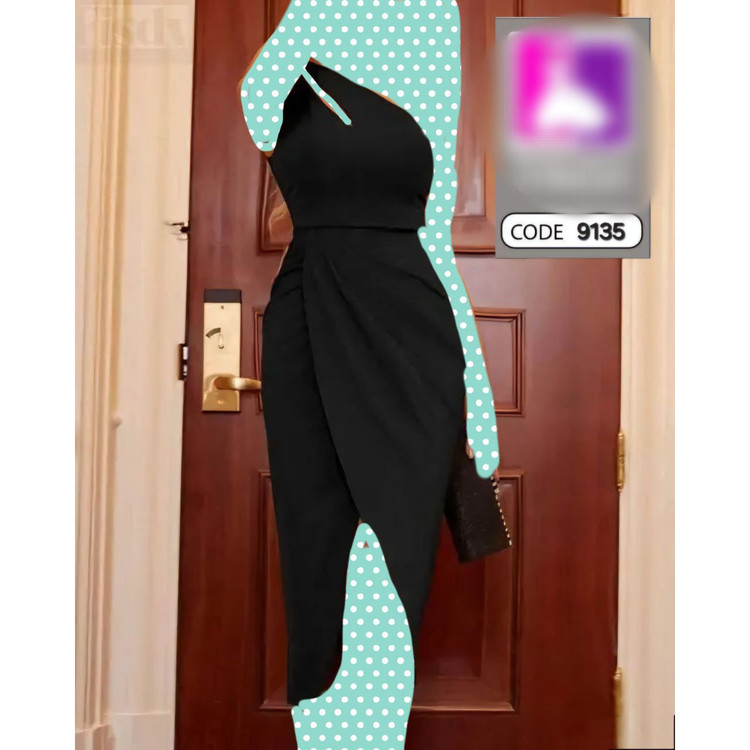 9135 پیراهن بلند ماکسی مجلسی یقه رومی کریستال عالی فری سایز ۳۶ تا ۴۲ تن شیک