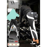 شلوار لگ ورزشی طرحدار تنخوری بسیار زیبا فلامنت فول لاکرا کمر ۱۰ سانتی در ۲ سایز بندی تن شیک