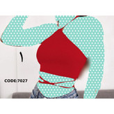 تاپ کراپ نیمتنه بندی پشت گردنی فانریپ پنبه عالی فری سایز ۳۶ تا ۴۲ تن شیک