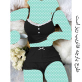 ست تاپ کراپ نیمتنه شورتک فشن فانریپ پنبه کبریتی فری سایز 38 تا 42 تن شیک