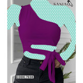 کراپ تاپ نیمتنه رومی بغل بندی فانریپ پنبه درجه یک فری سایز ۳۶ تا ۴۲ تن شیک