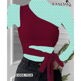 کراپ تاپ نیمتنه رومی بغل بندی فانریپ پنبه درجه یک فری سایز ۳۶ تا ۴۲ تن شیک