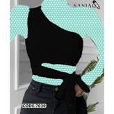 کراپ تاپ نیمتنه رومی بغل بندی فانریپ پنبه درجه یک فری سایز ۳۶ تا ۴۲ تن شیک