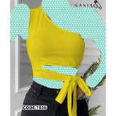 کراپ تاپ نیمتنه رومی بغل بندی فانریپ پنبه درجه یک فری سایز ۳۶ تا ۴۲ تن شیک