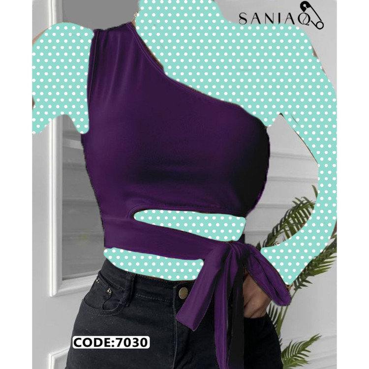 کراپ تاپ نیمتنه رومی بغل بندی فانریپ پنبه درجه یک فری سایز ۳۶ تا ۴۲ تن شیک