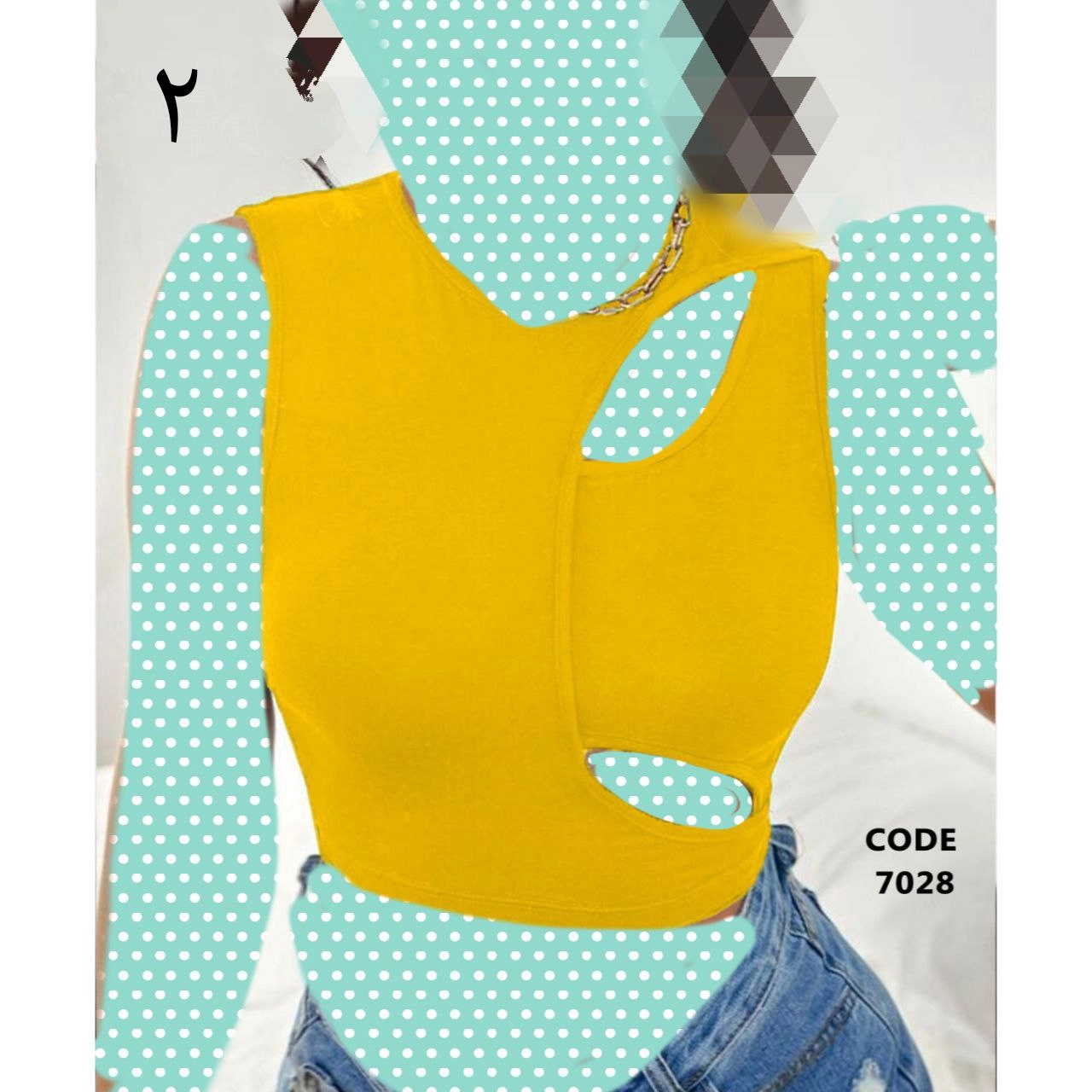 کراپ نیمتنه فانریپ پنبه کبریتی فری سایز 36 تا 42 تن شیک