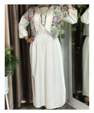 ست ساحلی ماکسی و کت لنین سوزن دوزی فری سایز ۳۸ تا ۴۴ تن شیک