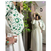 ست ساحلی ماکسی و کت لنین سوزن دوزی فری سایز ۳۸ تا ۴۴ تن شیک