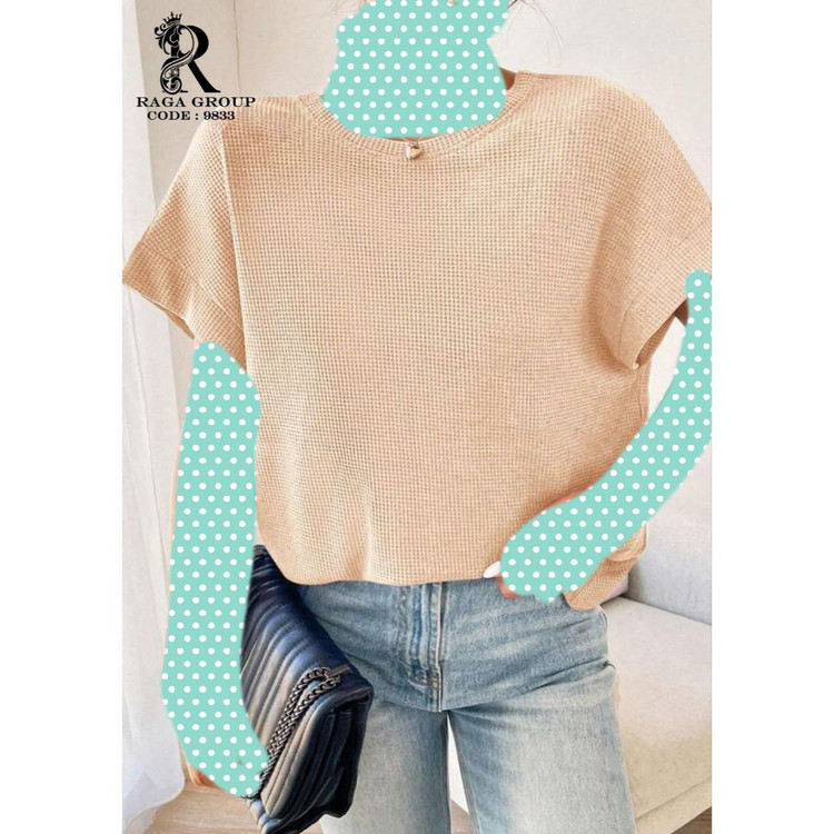 تیشرت تونیک بلوز شومیز پشت هفتی مراکشی بیسکوییتی فری سایز ۳۸ تا ۴۴ تن شیک