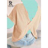 تیشرت تونیک بلوز شومیز پشت هفتی مراکشی بیسکوییتی فری سایز ۳۸ تا ۴۴ تن شیک