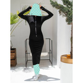 پیراهن تونیک ماکسی بلند آستین شصتی جلو یقه زیپدار فانریپ پنبه کبریتی عالی فری ۳۶ تا ۴۴ تن شیک