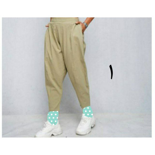 شلوار سنبادی لنین فری سایز ۳۸ تا ۴۴ تن شیک