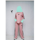 ست تیشرت شلوار آدیداس گلکسی پنبه فری سایز ۳۸ تا ۴۴ تن شیک