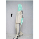 ست تیشرت شلوار آدیداس گلکسی پنبه فری سایز ۳۸ تا ۴۴ تن شیک