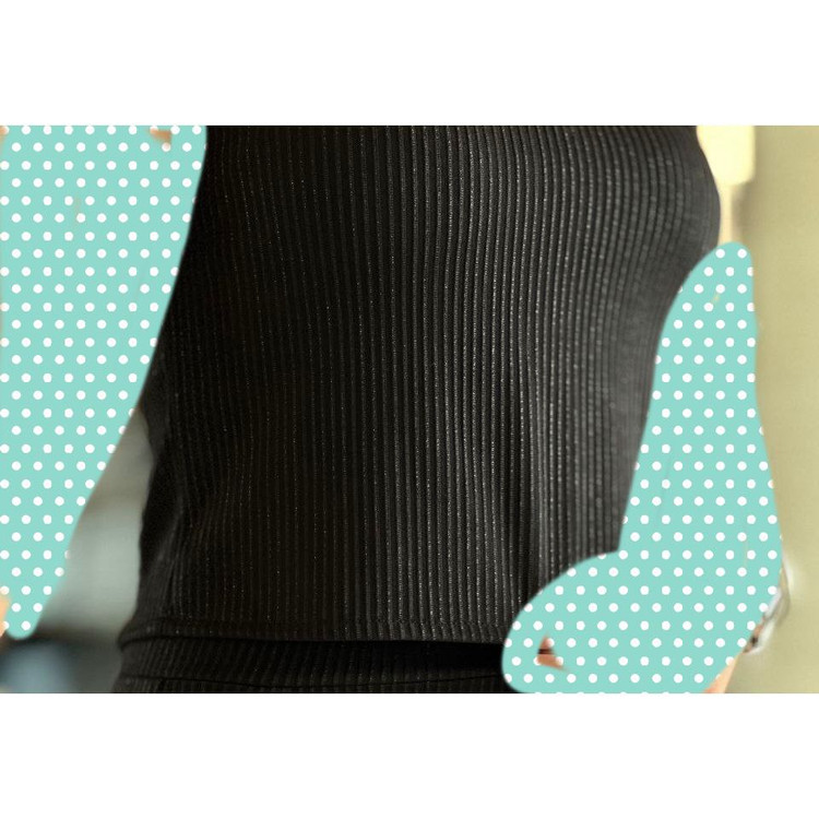 تاپ کراپ نیمتنه لمه مشکی قد ۵۰ فری سایز ۳۶ تا ۴۴ تن شیک