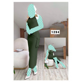 پیراهن تونیک ماکسی بغل جیب دار کرپ غواصی فری سایز ۳۸ تا ۴۲ تن شیک