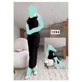 پیراهن تونیک ماکسی بغل جیب دار کرپ غواصی فری سایز ۳۸ تا ۴۲ تن شیک