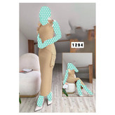 پیراهن تونیک ماکسی بغل جیب دار کرپ غواصی فری سایز ۳۸ تا ۴۲ تن شیک