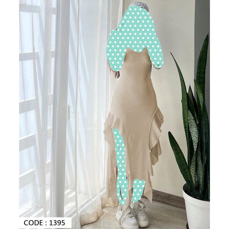 پیراهن بلند بغل ریش دار فانریپ کبریتی فری سایز ۳۶ تا ۴۴ تن شیک